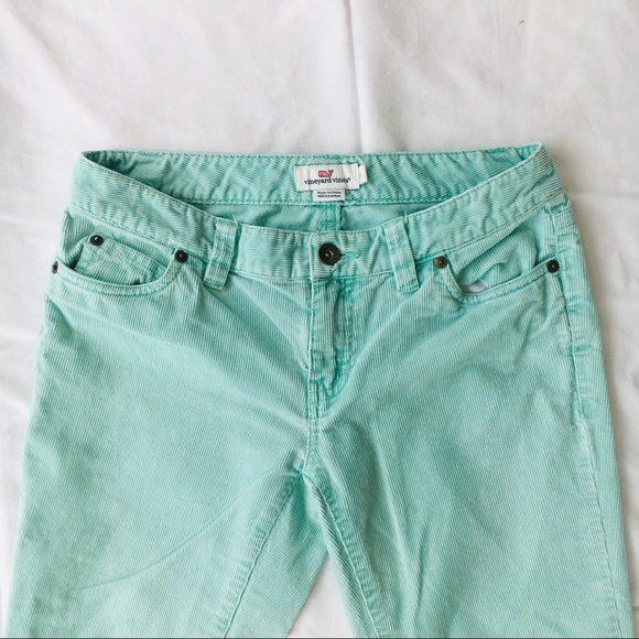 Mint Blue Corduroy Vineyard Vines Pants Women’s - Picture 4 of 7